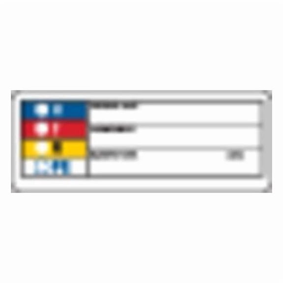 Brady HMIG Label,1-1/2 In. H,Paper,PK1000 99186