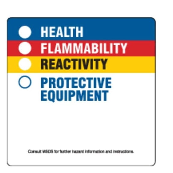 Brady HMIG Label,Self-Adhesive Paper,PK500 99185