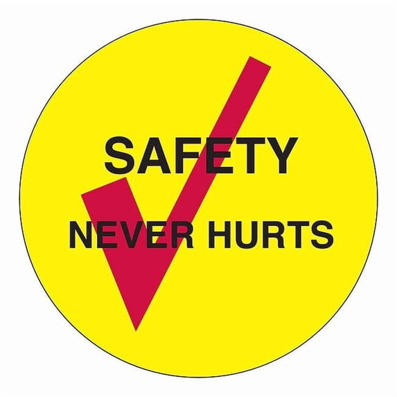Brady Hard Hat Emblem Labl,2in. dia.,Vinyl,PK4, 42273 42273