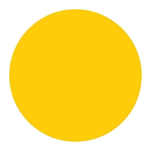 Brady Inventory Label, Yellow, Paper, PK500 30664
