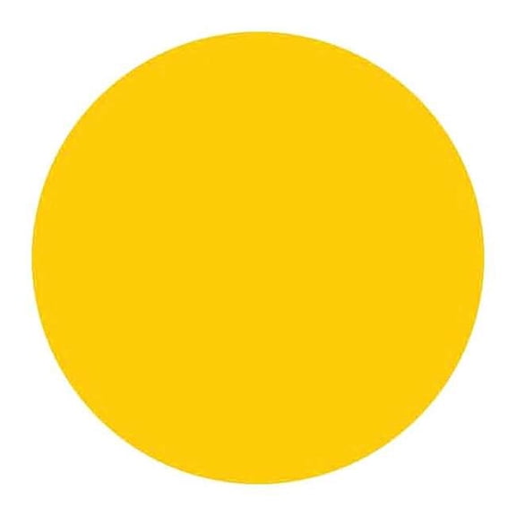 Brady Inventory Label, Yellow, Paper, PK500 30668