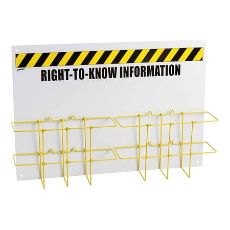 Right to Know Center, Right-To-Know Information, Polyethylene, 29 in W, 20 in H RK772E