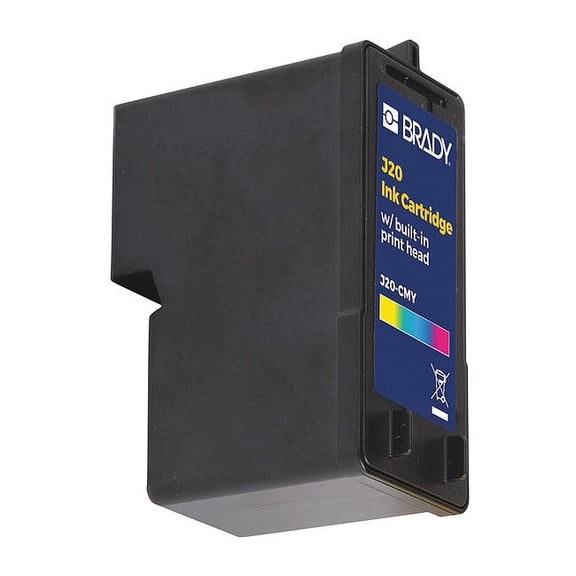 Brady InkCartridge,Yellow/Magenta/Cyan J20-CMY