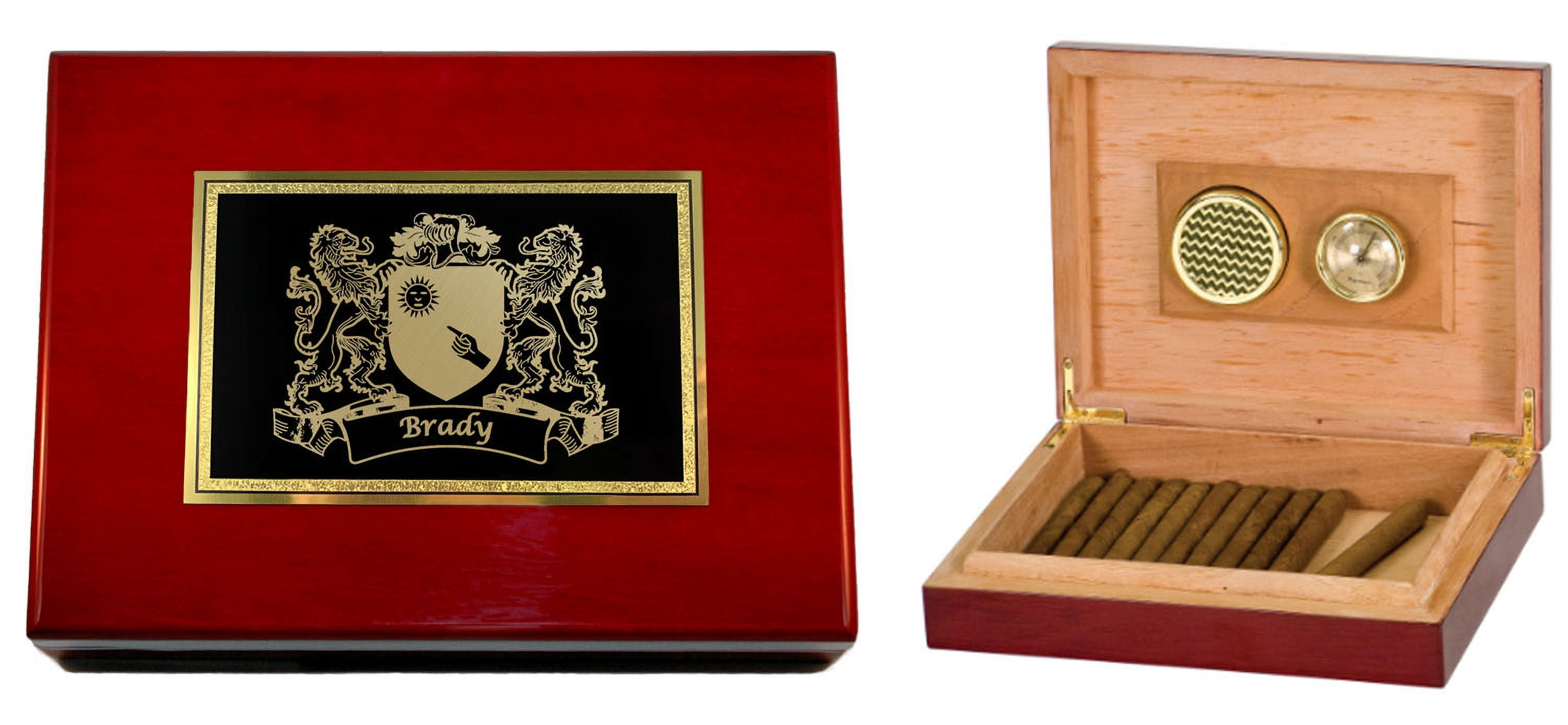 Brady Irish Coat of Arms Humidor