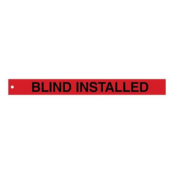 Brady Isolation Blind Tags,2in.Hx20in.W,PK25 132453