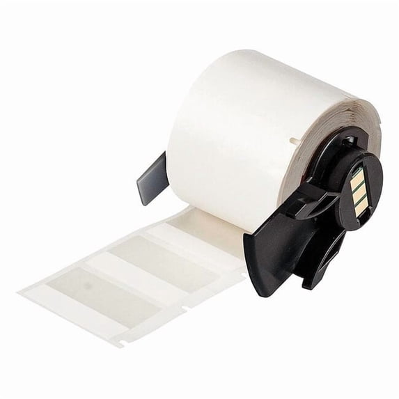 Brady Label,1 1/2 in W,Clear; White M6-104-427