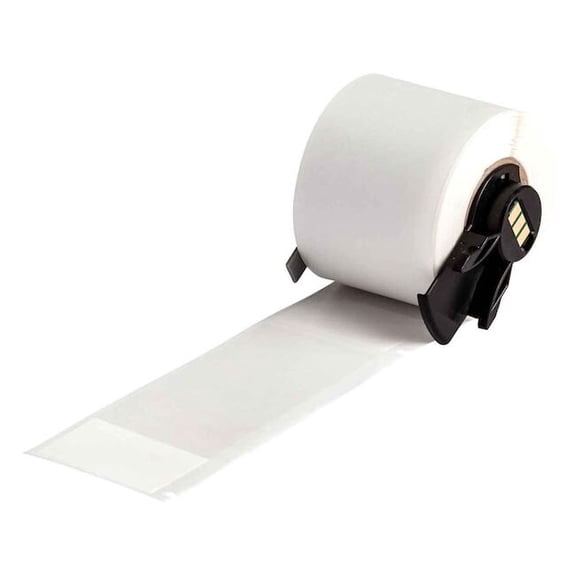 Brady Label,1 1/2 in W,Clear; White M6-33-427