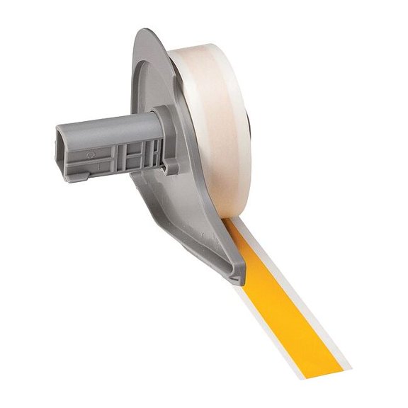 Brady ContinuousLabelStock,Yellow,Gloss,1/2inW M7C-500-581-YL
