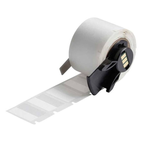 Brady Wraparound Label, White, Vinyl, 1 in W M6-96-427