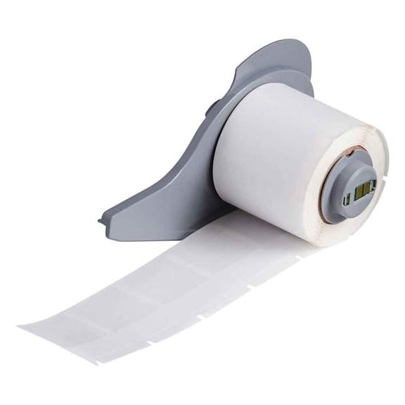 Brady Wraparound Label, White, Vinyl, 1 in W M7-31-427
