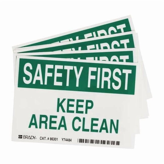 Brady Label,3 1/2 in x 5 in,Polyester,PK5 86301