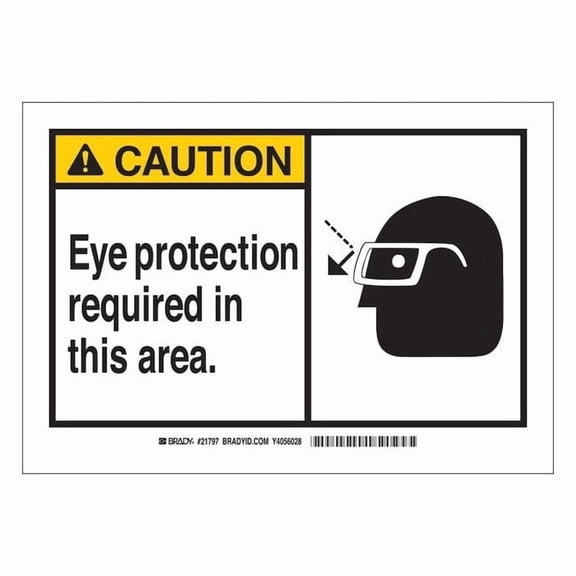Brady Caution Label,3-1/2 x 5,Self-Adhes. 83925