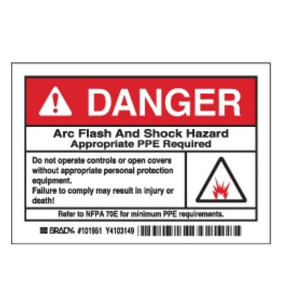Brady Label,3 1/2 inx5 in,Polyester,PK5 101951