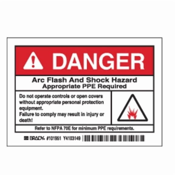 Brady Label,3 1/2 inx5 in,Polyester,PK5 101951