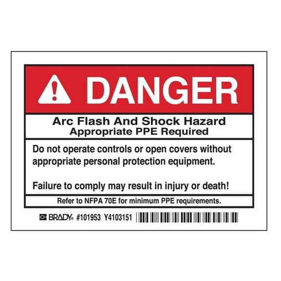 Brady Label,3 1/2 inx5 in,Polyester,PK5 101953