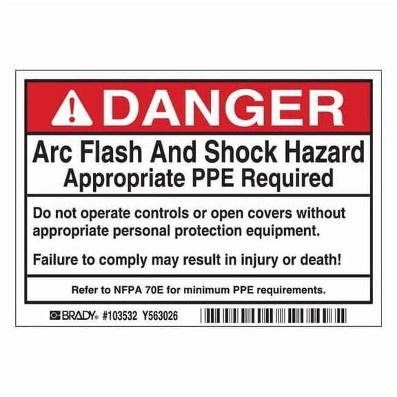 Brady Label,3 1/2 inx5 in,Polyester,PK5 103532