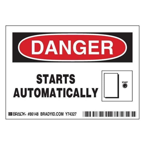 Brady Label,3 1/2 inx5 in,Polyester,PK5 86148