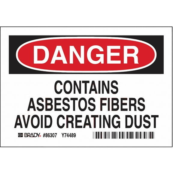 Brady Label,3 1/2 inx5 in,Polyester,PK5  86307