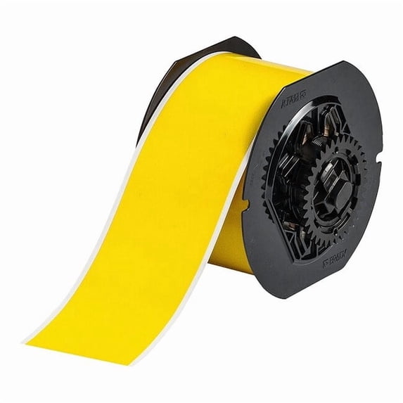 Brady ContinuousLabelStock,Yellow,Gloss,2inW B33C-2000-8591-YL