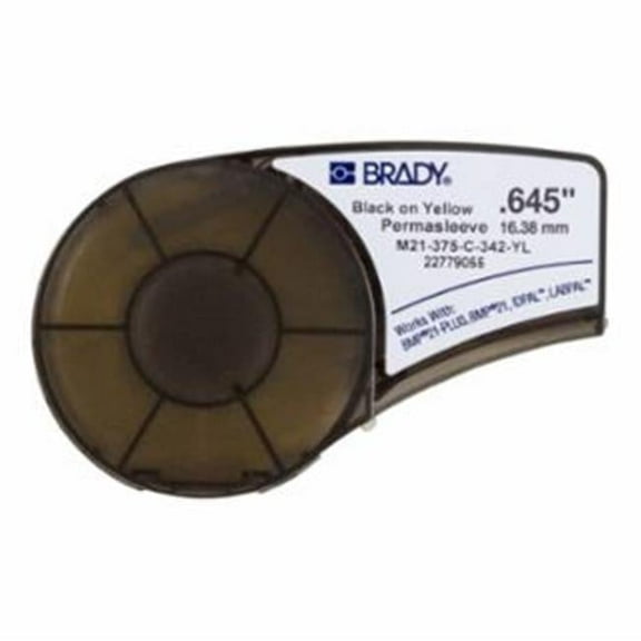 Brady Label Tape Cartridge, Black/White, Labels/Roll: Continuous M21-375-C-342