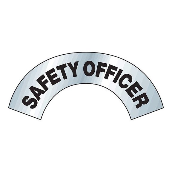 Brady Label, Safety, Black/Silver, 3inHx6-7/8inW 28720