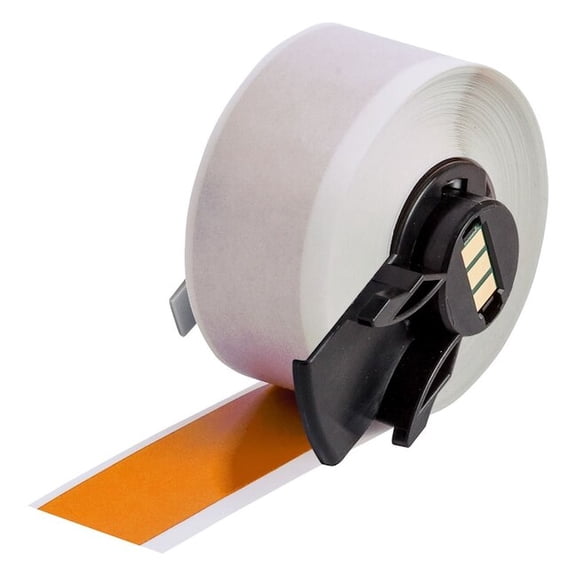 Brady Continuous Label Stock, Orange, Gloss, 1 in W M6C-1000-595-OR