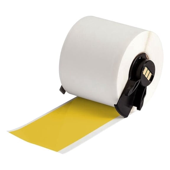 Brady Continuous Label Stock, Yellow, Gloss, 2 in W M6C-2000-595-YL