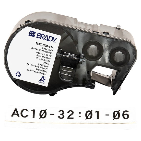 Brady Label and Ribbon Cartridge,Polyester M4C-500-414