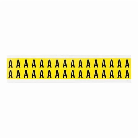 Brady LetterLabel,Vinyl,3/4inH,5/8inW,PK32 3420-A