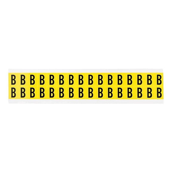 Brady LetterLabel,Vinyl,3/4inH,5/8inW,PK32 3420-B