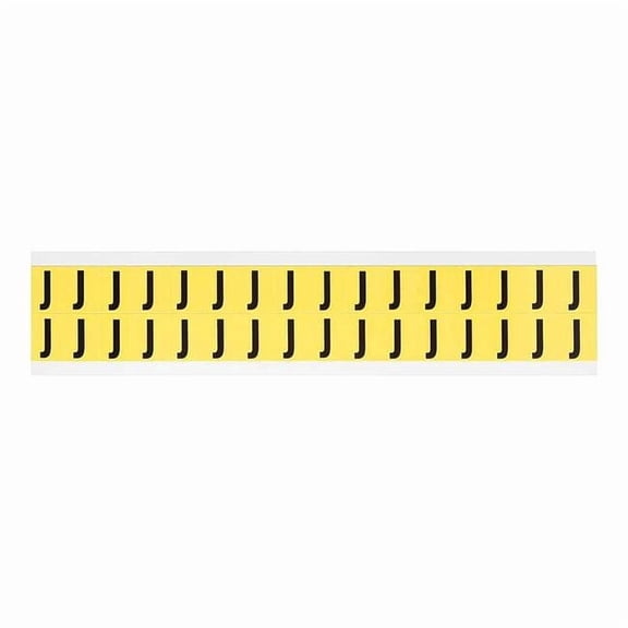 Brady LetterLabel,Vinyl,3/4inH,5/8inW,PK32 3420-J
