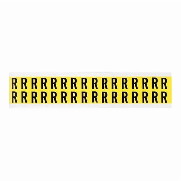 Brady LetterLabel,Vinyl,3/4inH,5/8inW,PK32 3420-R