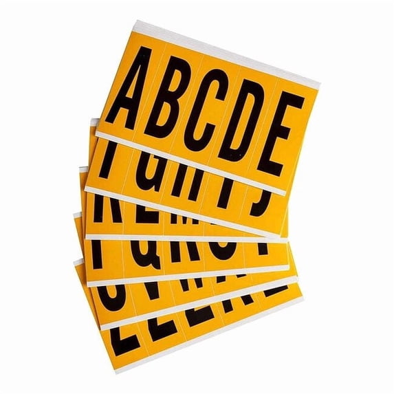 Brady Letter Label,A Thru Z,5in.Hx1-3/4in.W 1560-LTR KIT