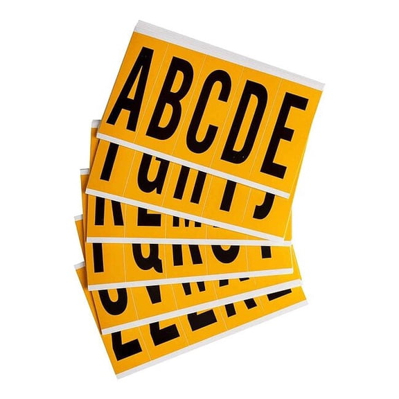 Brady Letter Label,A Thru Z,5in.Hx1-3/4in.W 1560-LTR KIT