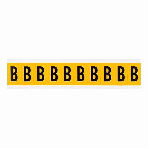 Brady Letter Label, B, 1-1/2in.Hx7/8in.W 1530-B