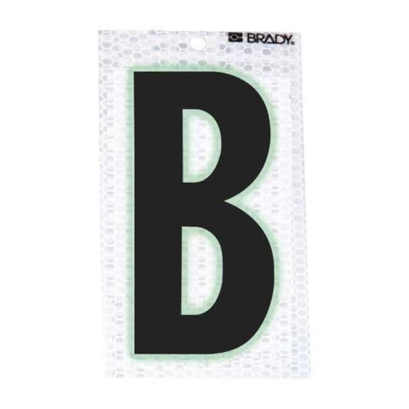 Brady Letter Label,Character B,PK10 3000-B