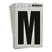 Brady Letter Label,Character M,PK10 3010-M