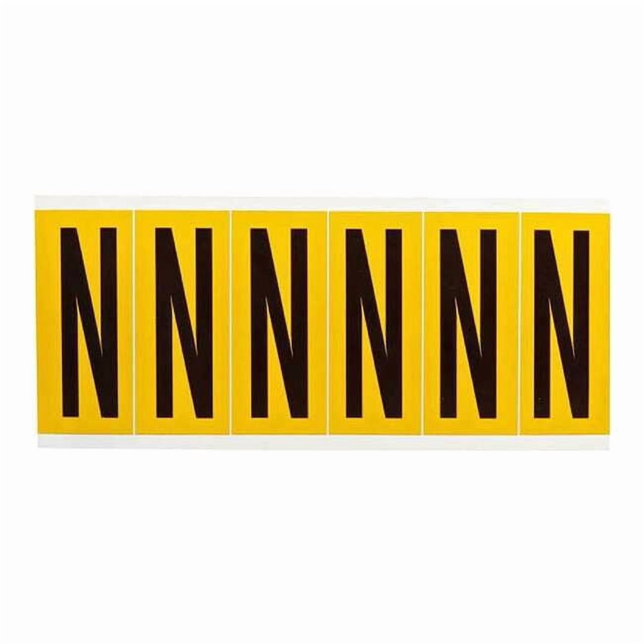 N Label Brady Letter Label,N,1-1/2 in. W x 3-1/2 in. H 1550-N - Walmart.com