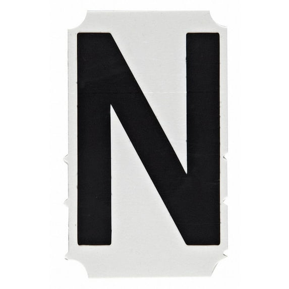 Brady Letter Label,N,PK10 5180-N