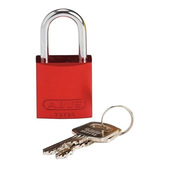 Brady Lockout Padlock,KD,Red,1-7/16"H 133270