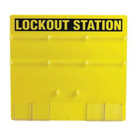 Brady Lockout Station,Unfilled,21-1/2 In H 50992