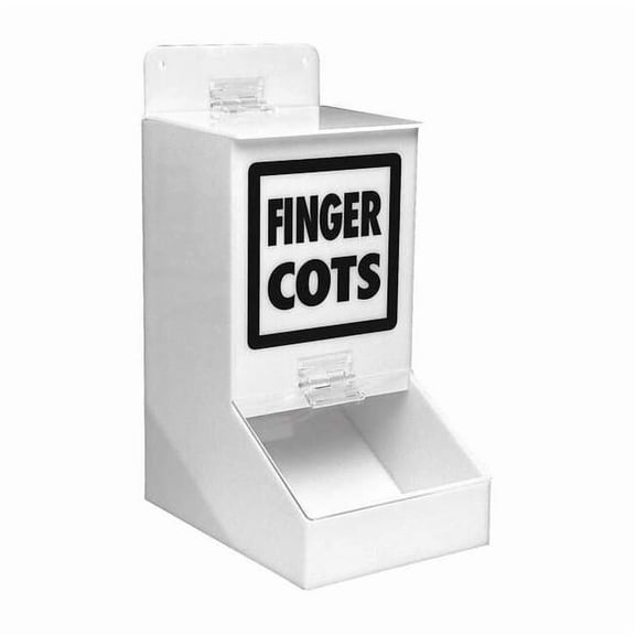 Brady Multi Use Dispenser, Acrylic, Holds Finger Cot ,Black, White FC1