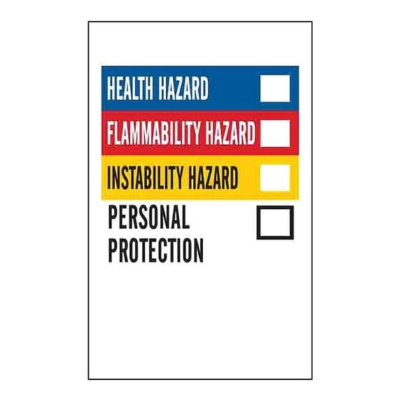 Brady NFPA Label,2 In.H,1-1/4 In.W,Paper,PK500 99179