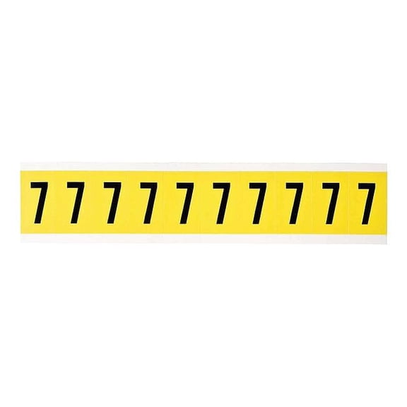 Brady Number Label,1in.H Character,Vinyl Cloth 3430-7