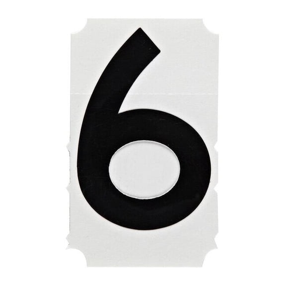 Brady Number Label,6,PK10 5010-6