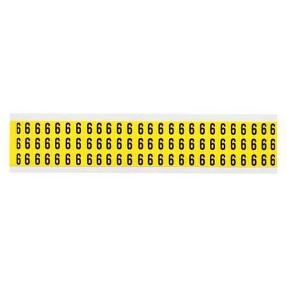 Number Label, 9, 1/2in.Hx11/32in.W, Vinyl 3410-9