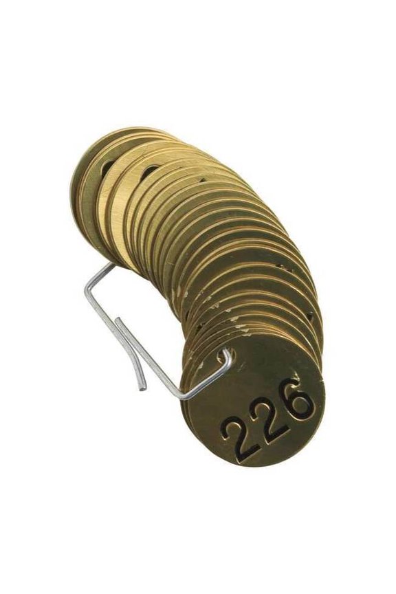 Numbered Tag Set,226 to 250,25 Tags, PK25 23209