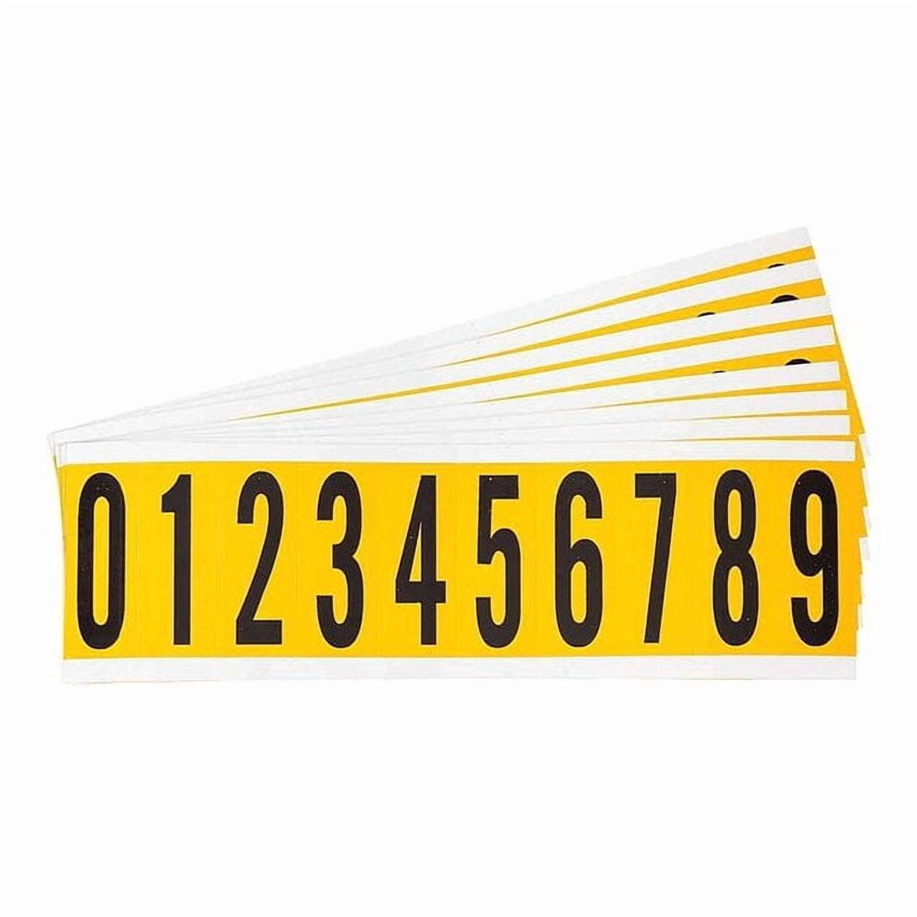 Brady Numbers And Letters Kit,0 Thru 9,PK25 1534-# KIT
