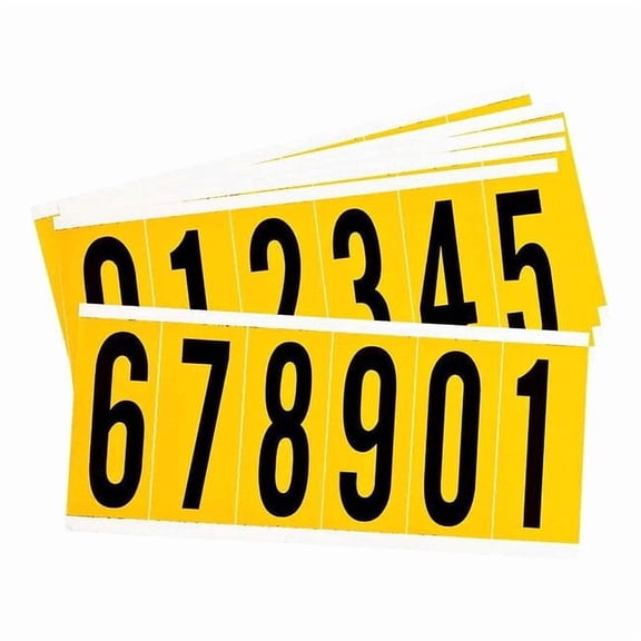 Brady Numbers And Letters Kit,0 Thru 9,PK25 1550-# KIT