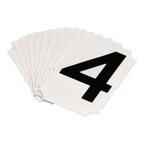 Brady Numbers and Letters Labels, PK 10 5050P-4